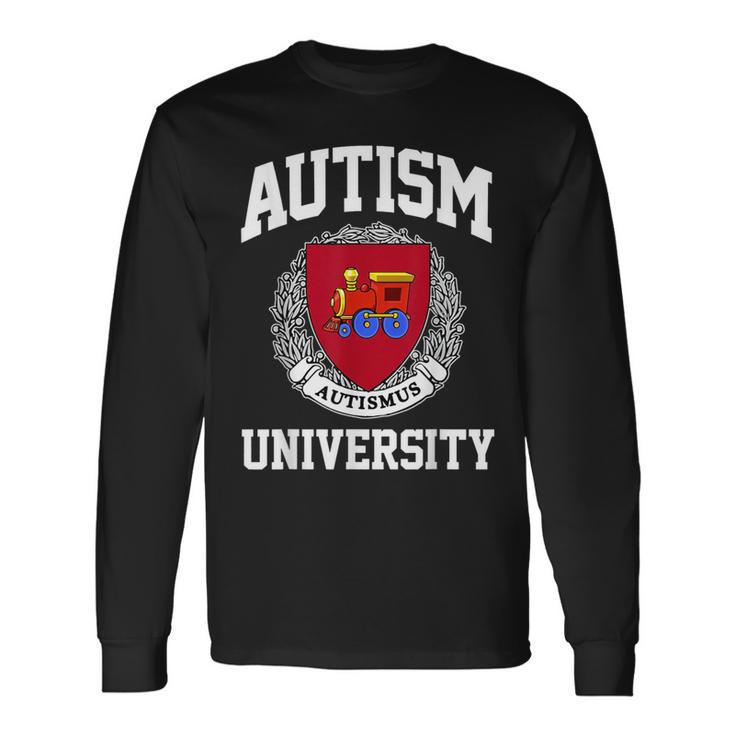 Autism Awareness University Puzzle Pieces Support Autismus Long Sleeve T-Shirt