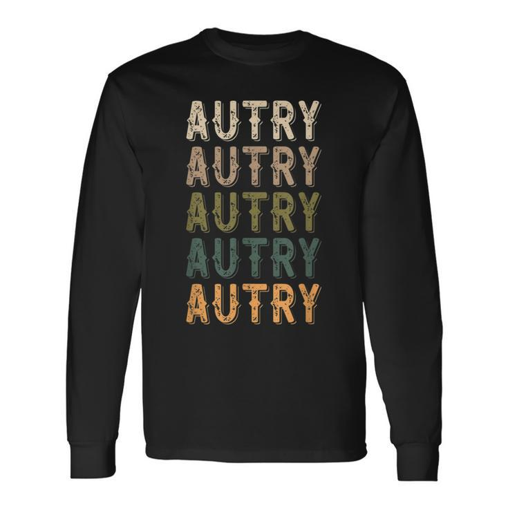 Autry Personalized Reunion Matching Family Name Long Sleeve T-Shirt