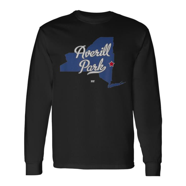 Averill Park New York Ny Map Long Sleeve T-Shirt