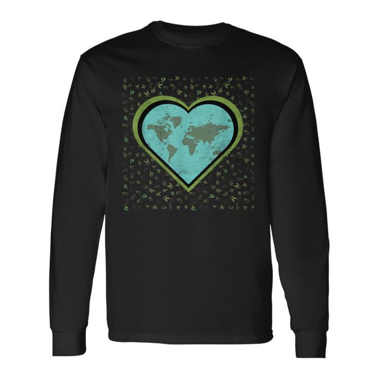 Awareness Earth Day 2024 Save Planet Environment Vintage Long Sleeve T-Shirt Gifts ideas