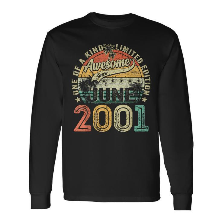 Awesome Since June 2001 Vintage 23Rd Birthday Men Long Sleeve T-Shirt
