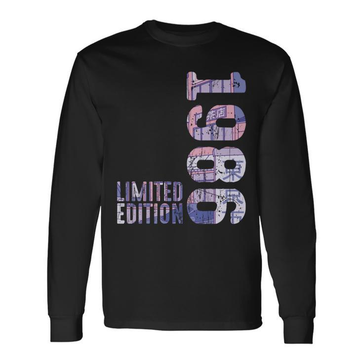 Awesome Year 1986 Retro Aesthetic Since 1986 Vintage 1986 Long Sleeve T-Shirt