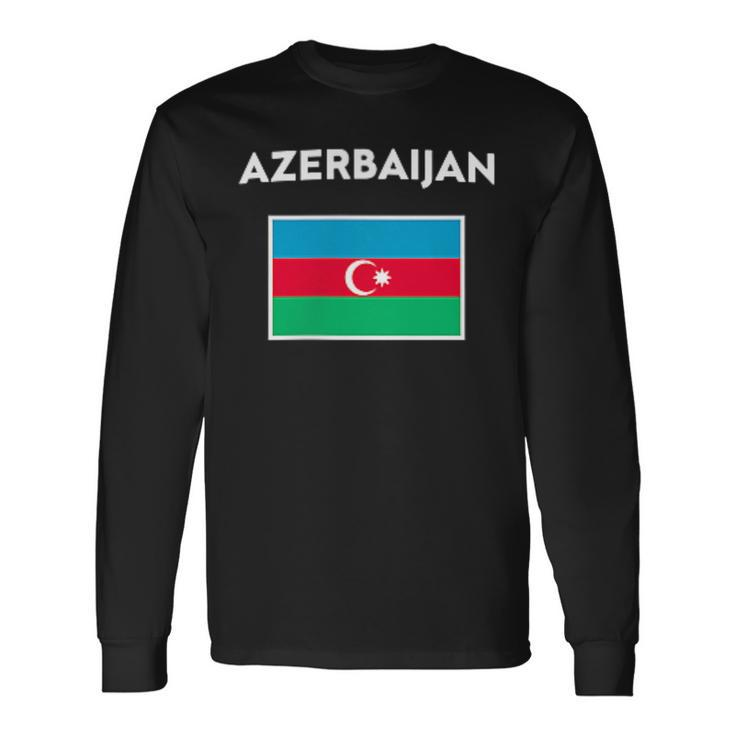 Azerbaijan Flag Azerbaijan S Langarmshirts Geschenkideen