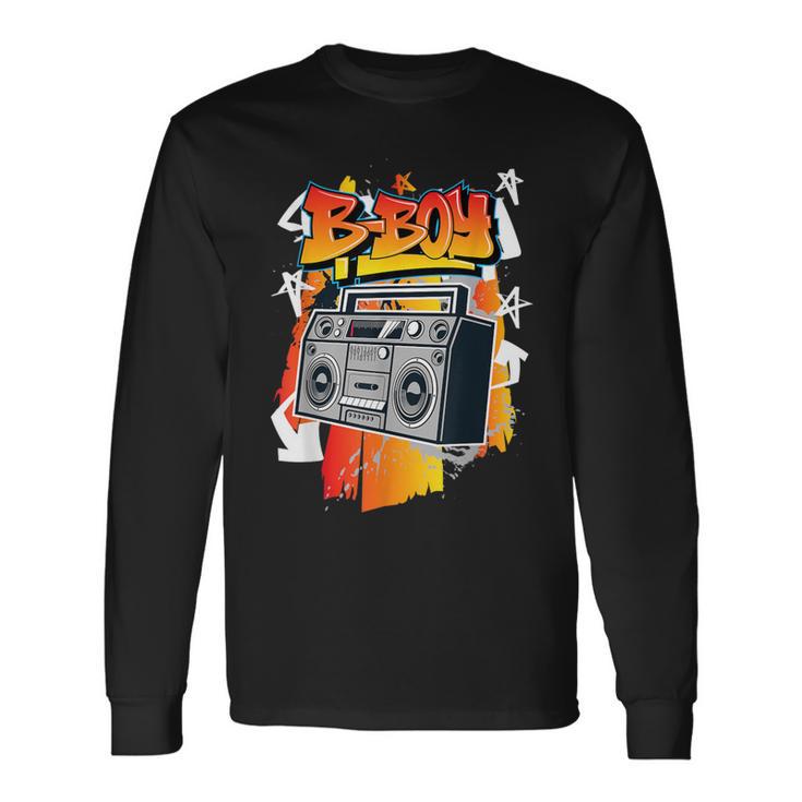 B-Boy Hip-Hop Break Dancing Long Sleeve T-Shirt Gifts ideas