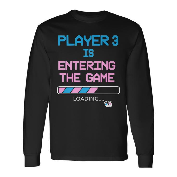 Baby Announcement New Dad Gender Reveal Father's Day Gaming Long Sleeve T-Shirt