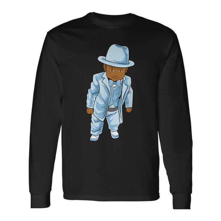 Baby In A Blue Suit Dank Meme Long Sleeve T-Shirt