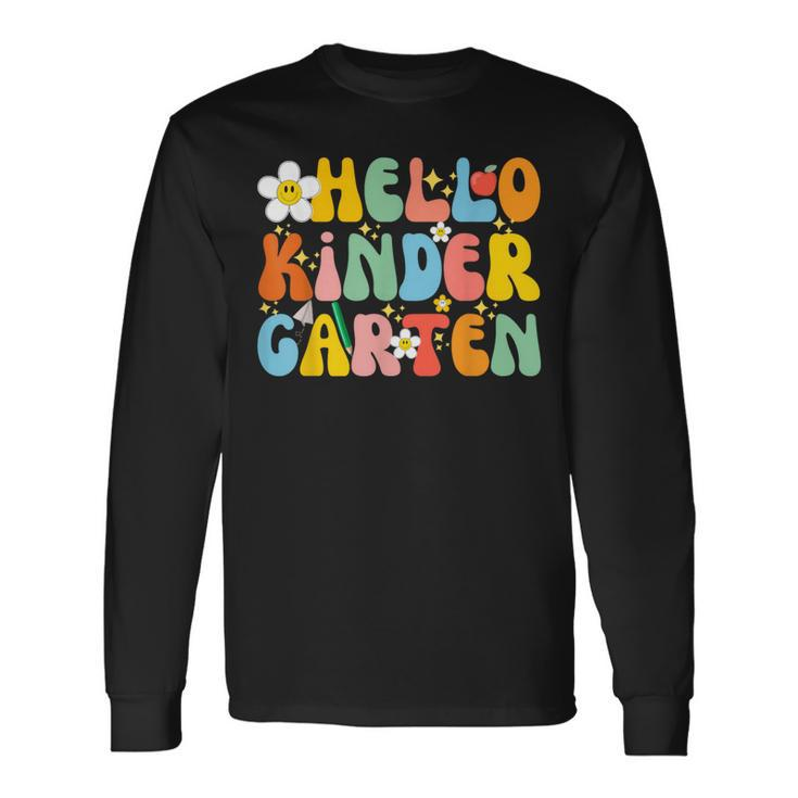 Back To School Hello Kindergarten Squad Teachers & Students Long Sleeve T-Shirt Gifts ideas