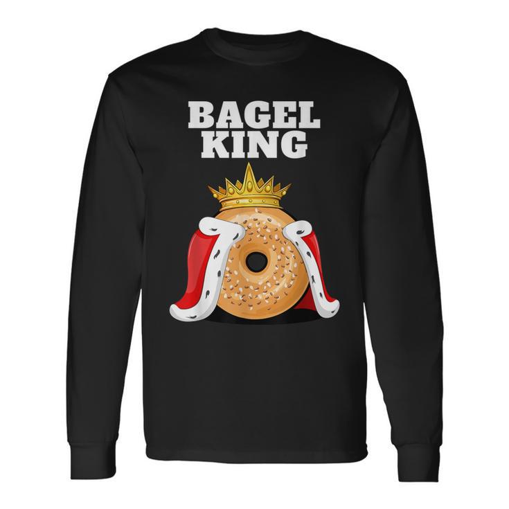 Bagel King Bagel Lover Cute Bagel Langarmshirts Geschenkideen