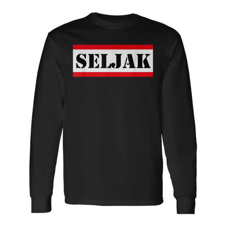 Balkan Jugo Jugoslawien Spruch Seljak Langarmshirts Geschenkideen