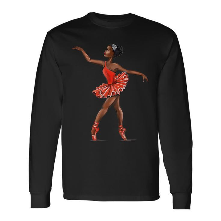 Ballet Black African American Ballerina Long Sleeve T-Shirt
