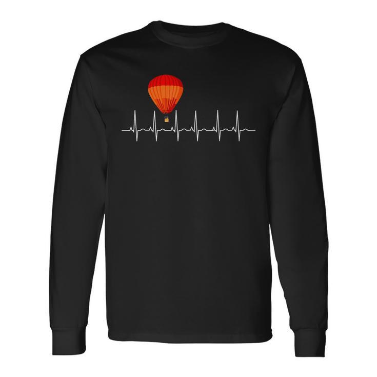 Balloon Driver Heartbeat Balloon Driver Heartbeat Ecg Langarmshirts Geschenkideen