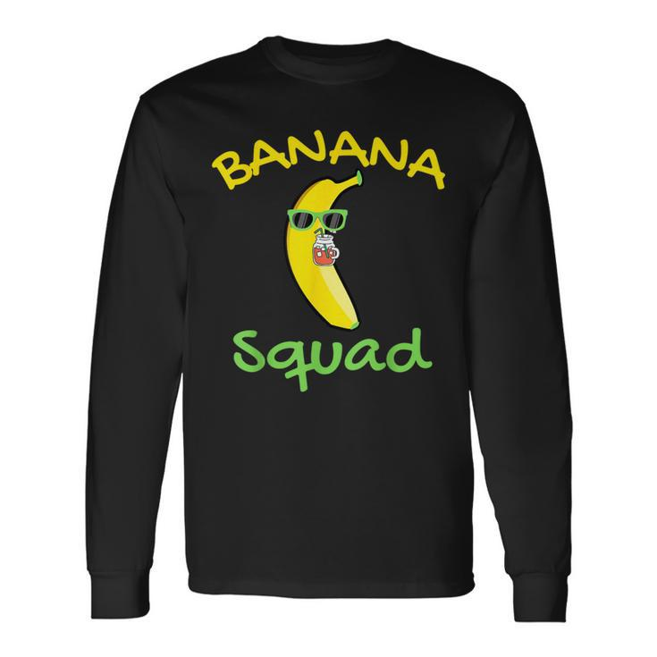 Banana Squad Food Summer Vacation Matching Fruit Lover Party Long Sleeve T-Shirt
