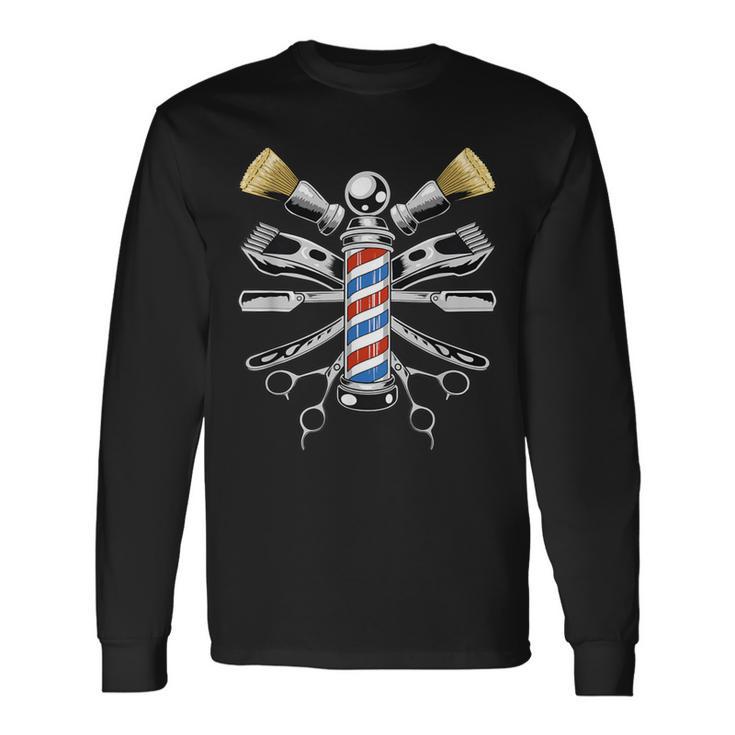 Barber Gear Hairstylist Hairdresser Long Sleeve T-Shirt