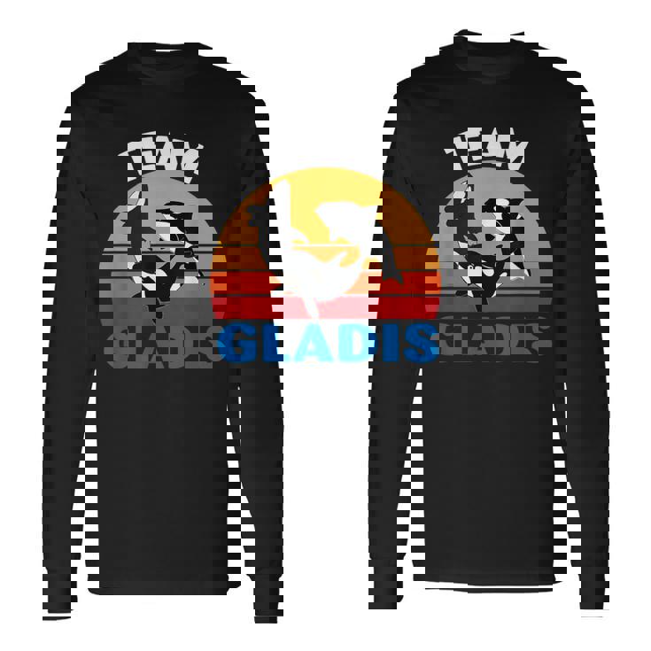 Barco Divertido Team Gladis Orca Whale Camiseta de manga larga