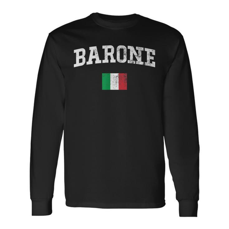 Barone Family Name Personalized Long Sleeve T-Shirt