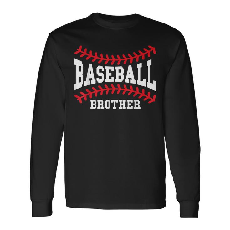 Baseball Brother Laces Little League Big Bro Matching Family Long Sleeve T-Shirt Gifts ideas
