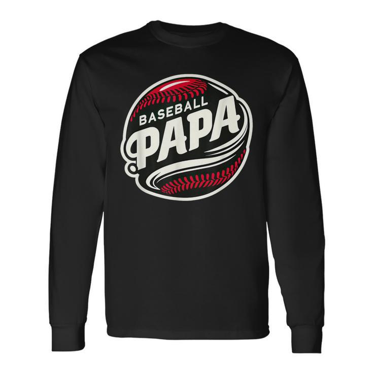 Baseball Papa Baseball Spieler Lustig Baseball Papa Familie Langarmshirts Geschenkideen