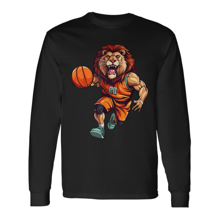 Basketball Lion Langarmshirts Geschenkideen