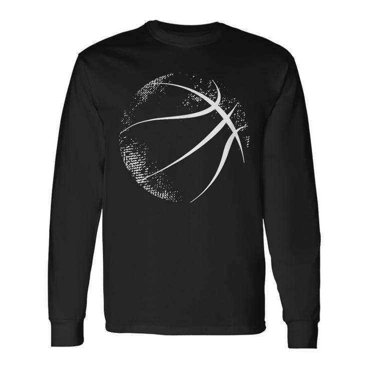 Basketball Silhouette Basketball Long Sleeve T-Shirt