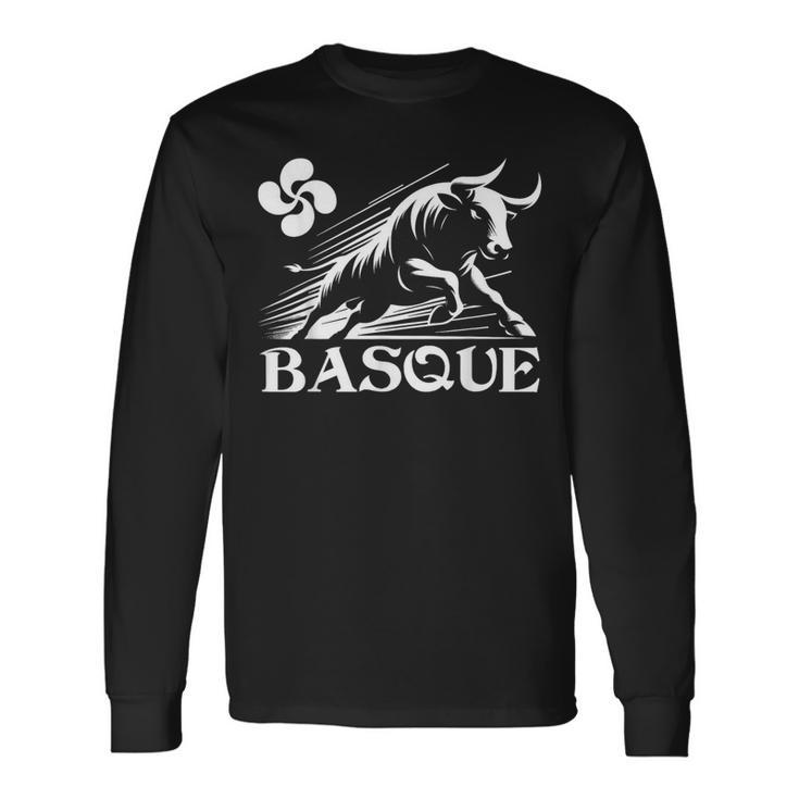 Basque Running Of The Bulls San Fermin Basque Long Sleeve T-Shirt