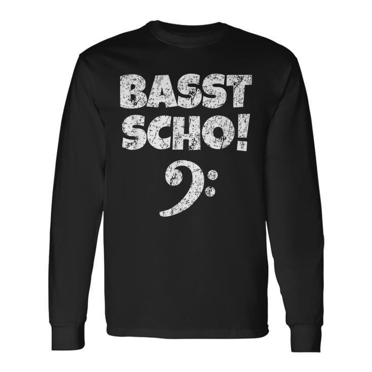 Bass Scho Vintage Bassist S Langarmshirts Geschenkideen