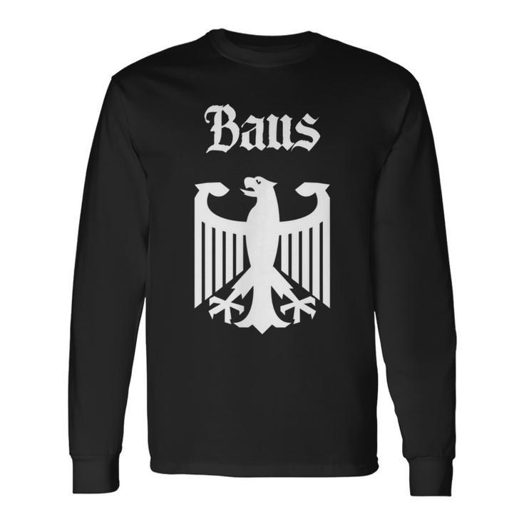 Baus German Surname Family Last Name Deutschland Long Sleeve T-Shirt