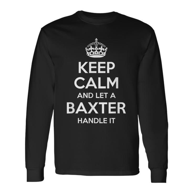 Baxter Surname Family Tree Birthday Reunion Idea Long Sleeve T-Shirt