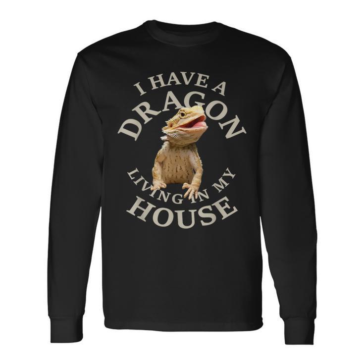 Bearded Dragon Clothes Pogona Barbata Lizard Long Sleeve T-Shirt