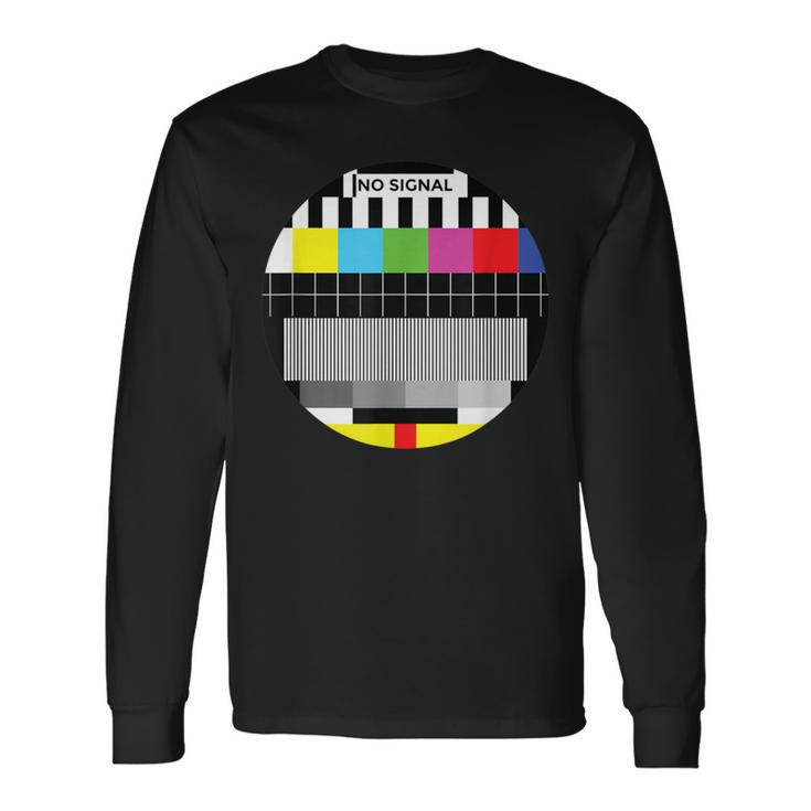 Beautiful No Signal Tv Colorful Test Pattern Classic Long Sleeve T-Shirt