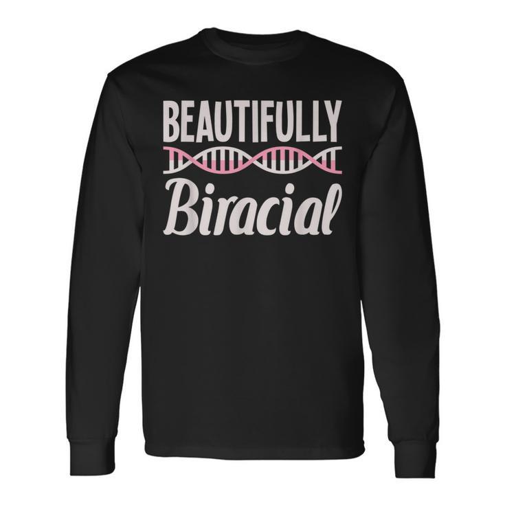 Beautifully Biracial Mixed Dna Strand Long Sleeve T-Shirt