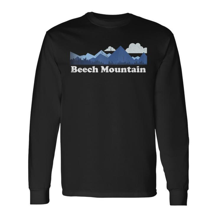 Beech Mountain North Carolina Blue Ridge Mountains Nc Long Sleeve T-Shirt