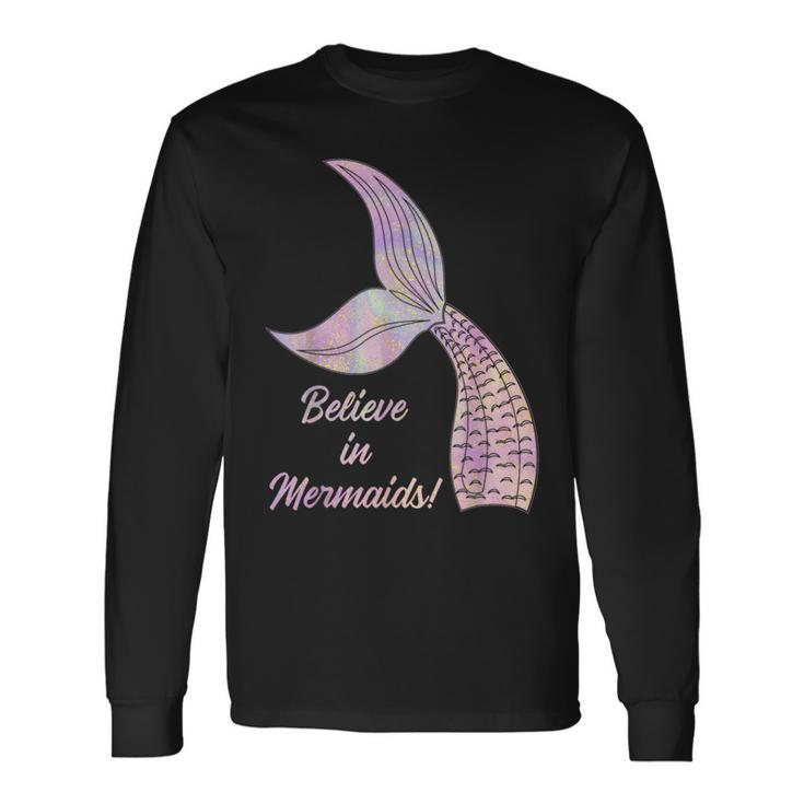 Believe In Mermaids Believe In Mermaids Langarmshirts Geschenkideen
