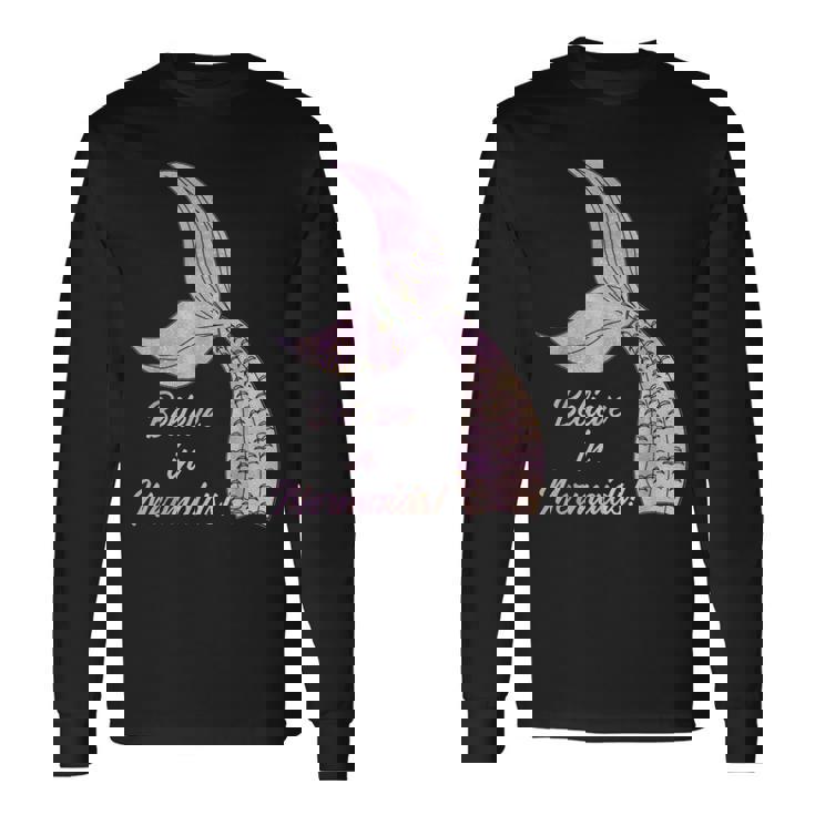 Believe In Mermaids Believe In Mermaids Langarmshirts Geschenkideen