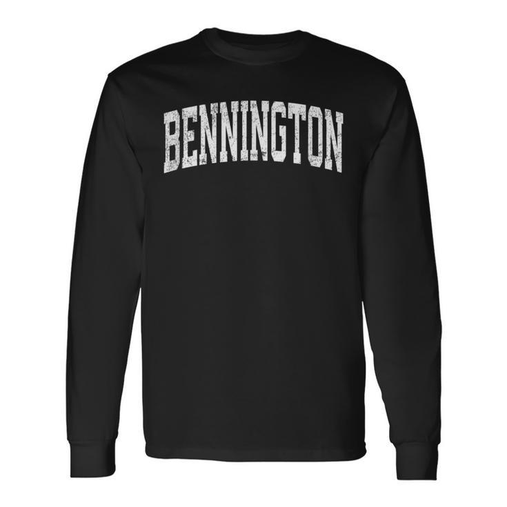 Bennington Vermont Vt Vintage Sports Langarmshirts Geschenkideen