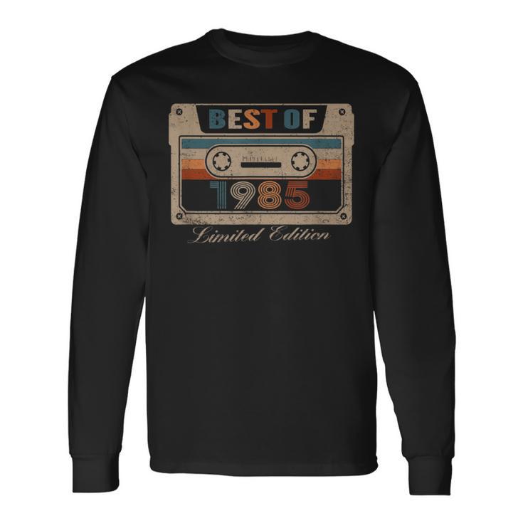 Best Of 1985 Birthday Cassette Retro Langarmshirts Geschenkideen