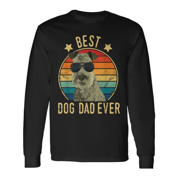Best Dog Dad Ever Lakeland Terrier Father's Day Long Sleeve T-Shirt