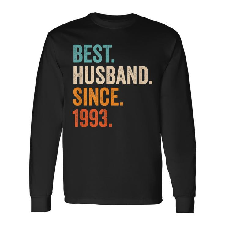 Best Husband Since 1993 30Th Wedding Anniversary Long Sleeve T-Shirt