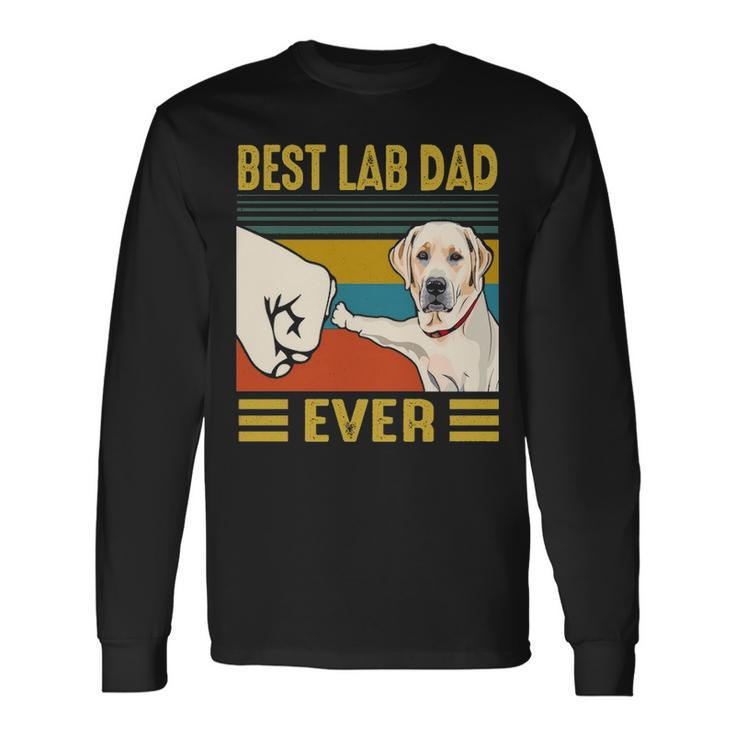 Best Lab Dad Labrador Retriver Dog Long Sleeve T-Shirt