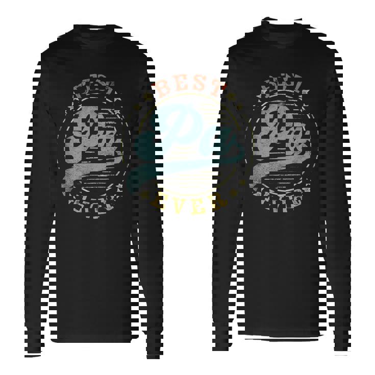 Best Pa Ever Father's Day Pa Vintage Emblem Long Sleeve T-Shirt