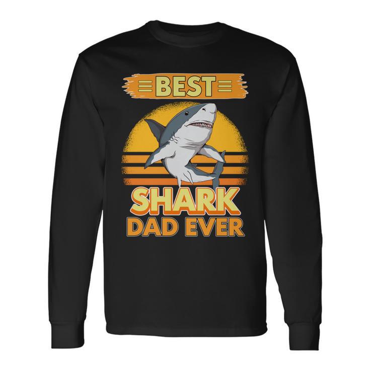 Best Shark Dad Ever Hai Papaatertag Haie Langarmshirts Geschenkideen