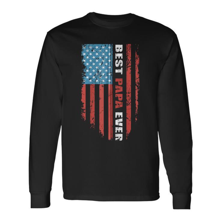 Beste Papa Jemals Süßeste Amerikanische Flagge Kapuzenjacke Langarmshirts Geschenkideen