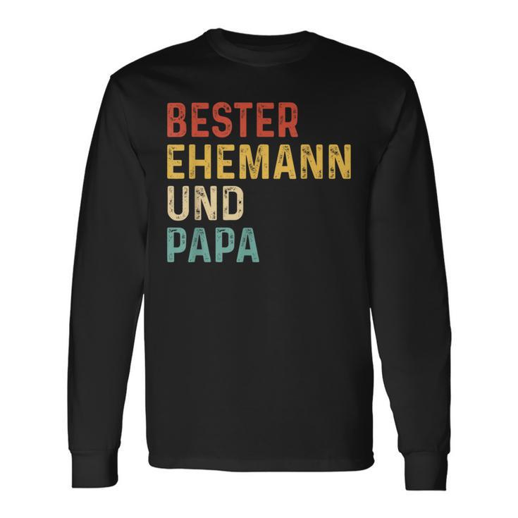 Bester Ehemann Und Papa Der Welt Langarmshirts Geschenkideen