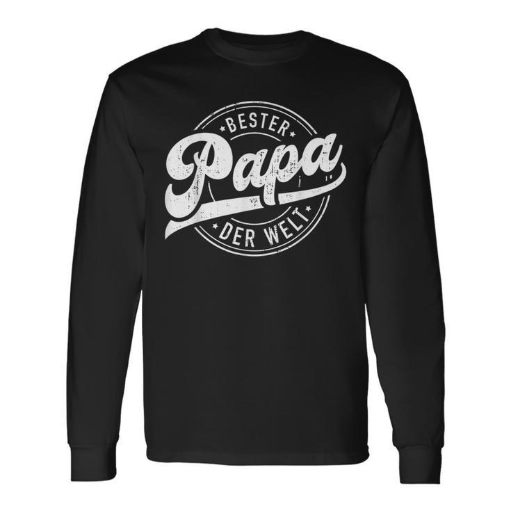 Bester Papa Der Welt Fürater Zumatertag Oder Geburtstag Langarmshirts Geschenkideen