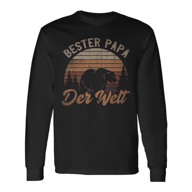 Bester Papa Der Welt Bester Papa Der Welt Ret S Langarmshirts Geschenkideen