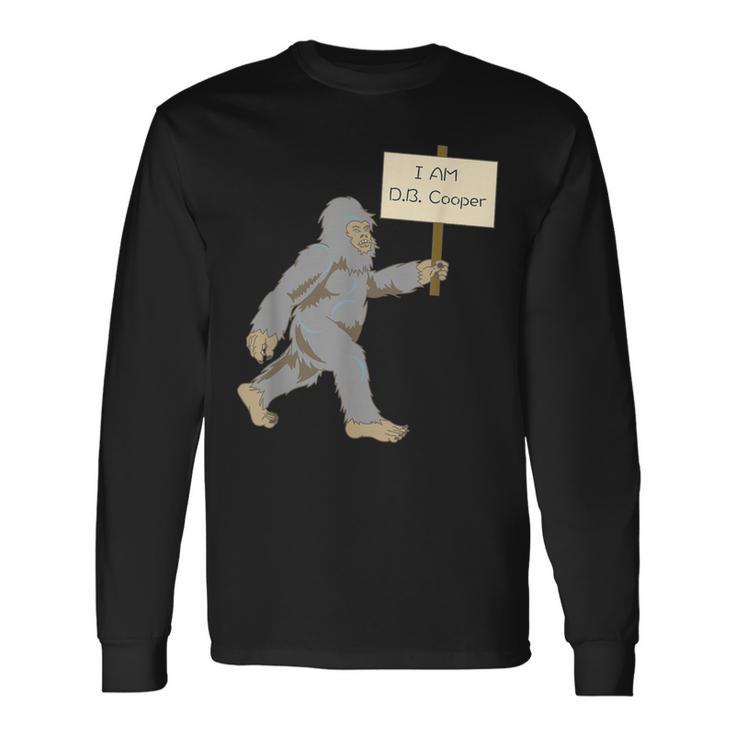 Bigfoot Db Cooper Yeti Sasquatch Squatch Long Sleeve T-Shirt