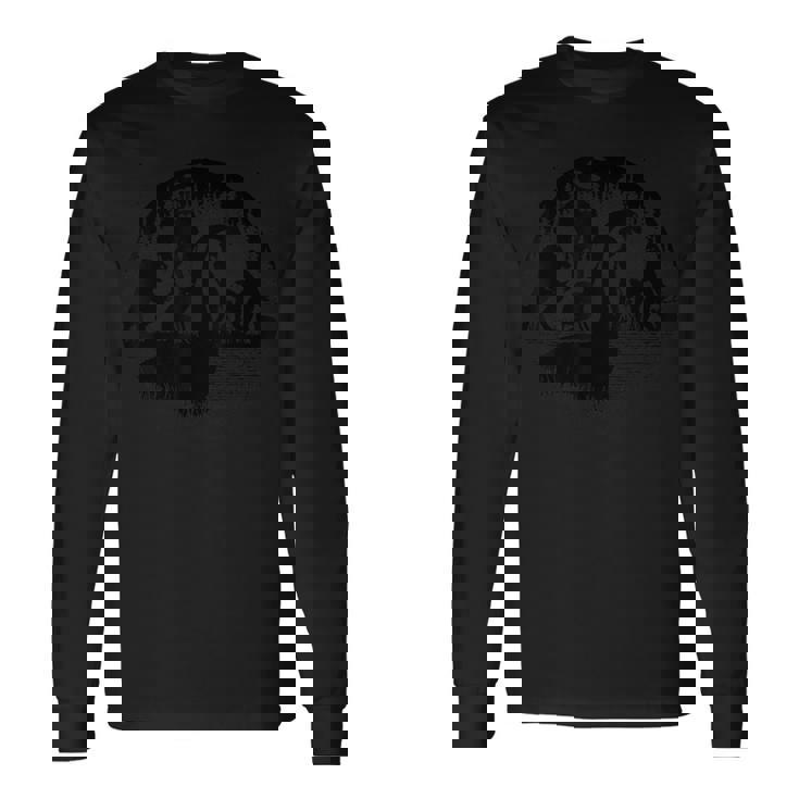 Bigfoot Loch Ness Monster Mothman And Aliens Cryptids Ufos Long Sleeve T-Shirt Gifts ideas