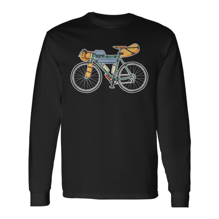 Bikepacking Bike Gravel Bicycle Long Sleeve T-Shirt Gifts ideas