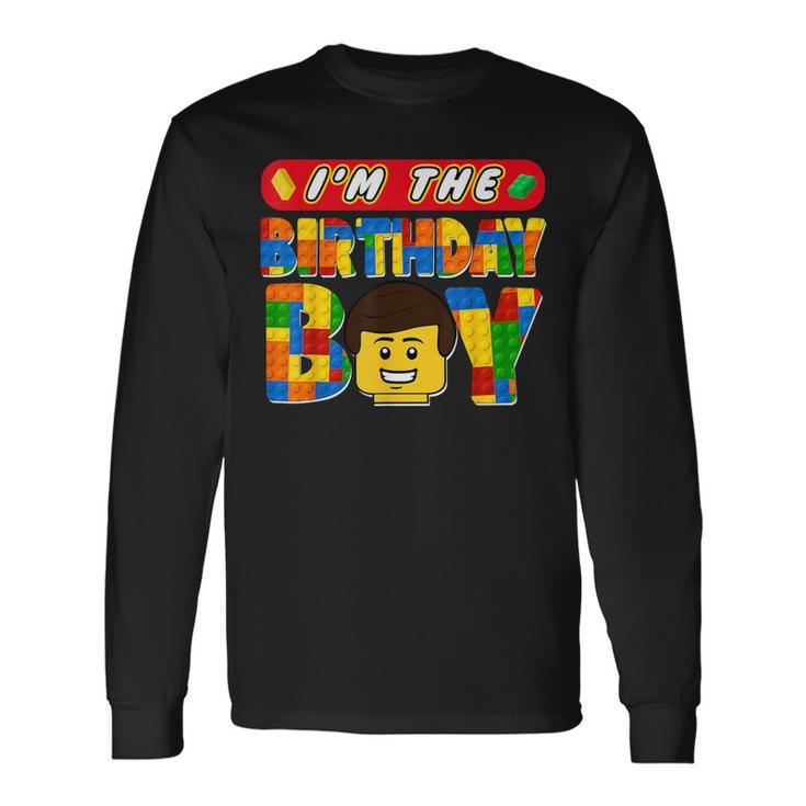 Im The Birthday Boy Building Brick Family Matching Long Sleeve T-Shirt