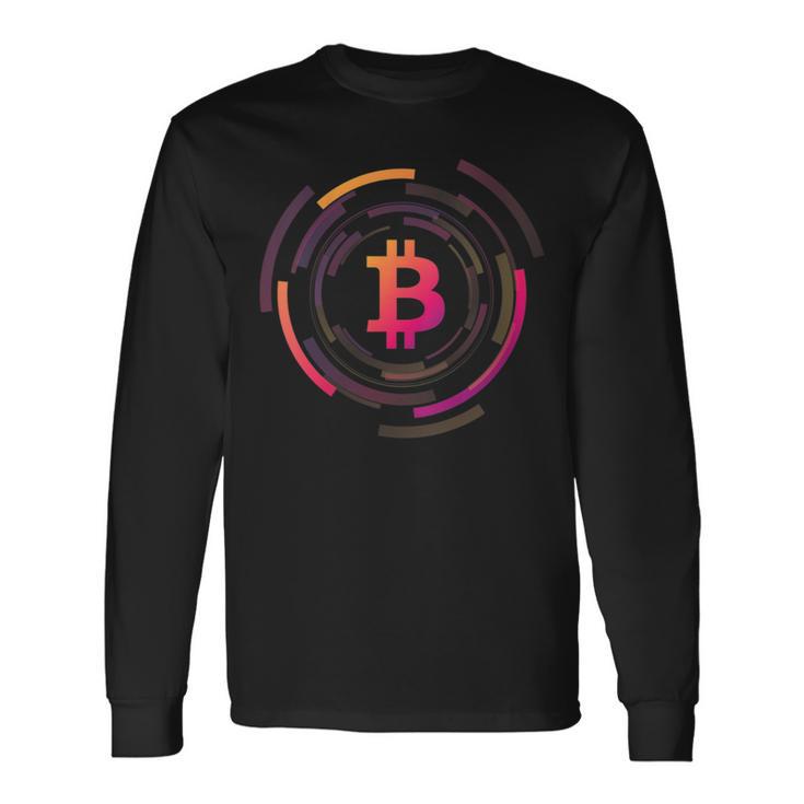 Bitcoin Sv Bsv Logo Image Cryptocurrency Mechanical Long Sleeve T-Shirt