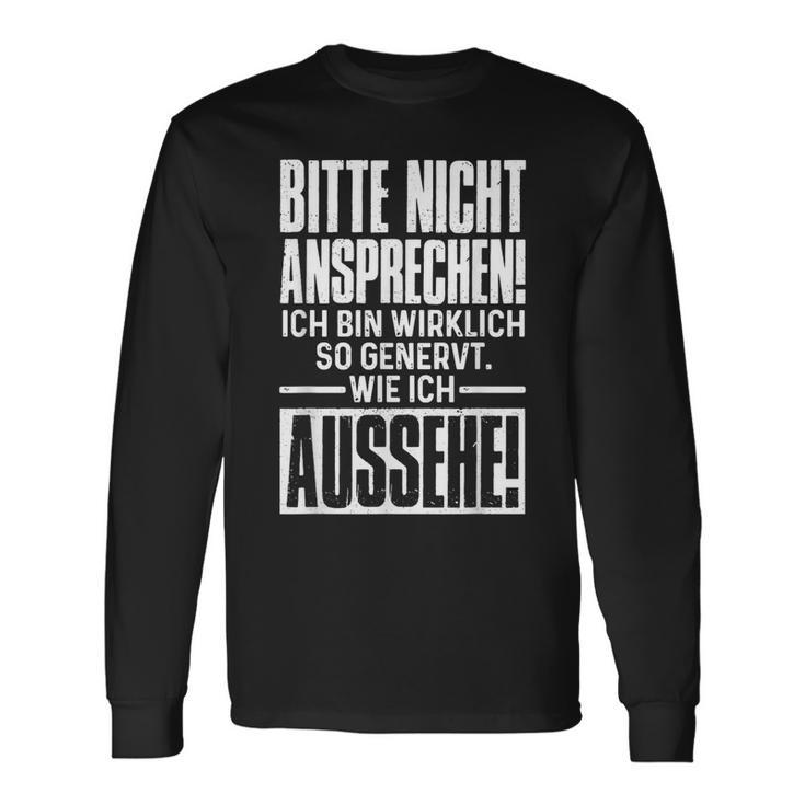 Bitte Nicht Anspeen German Ich Bin Relich So Genervt Langarmshirts Geschenkideen